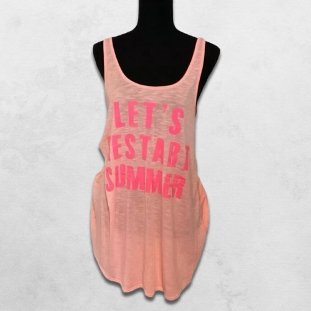 Xhilaration Beach Cover-Up Crisscross Back Lightweight Breathable Pink Women's M